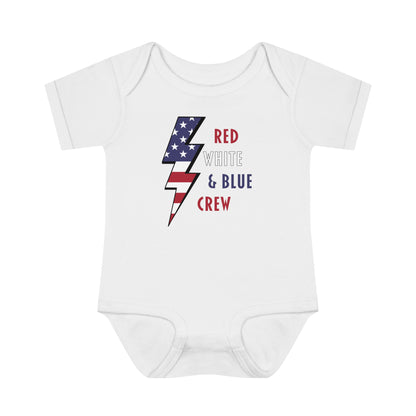 Red, White, & Blue Crew Baby Bodysuit