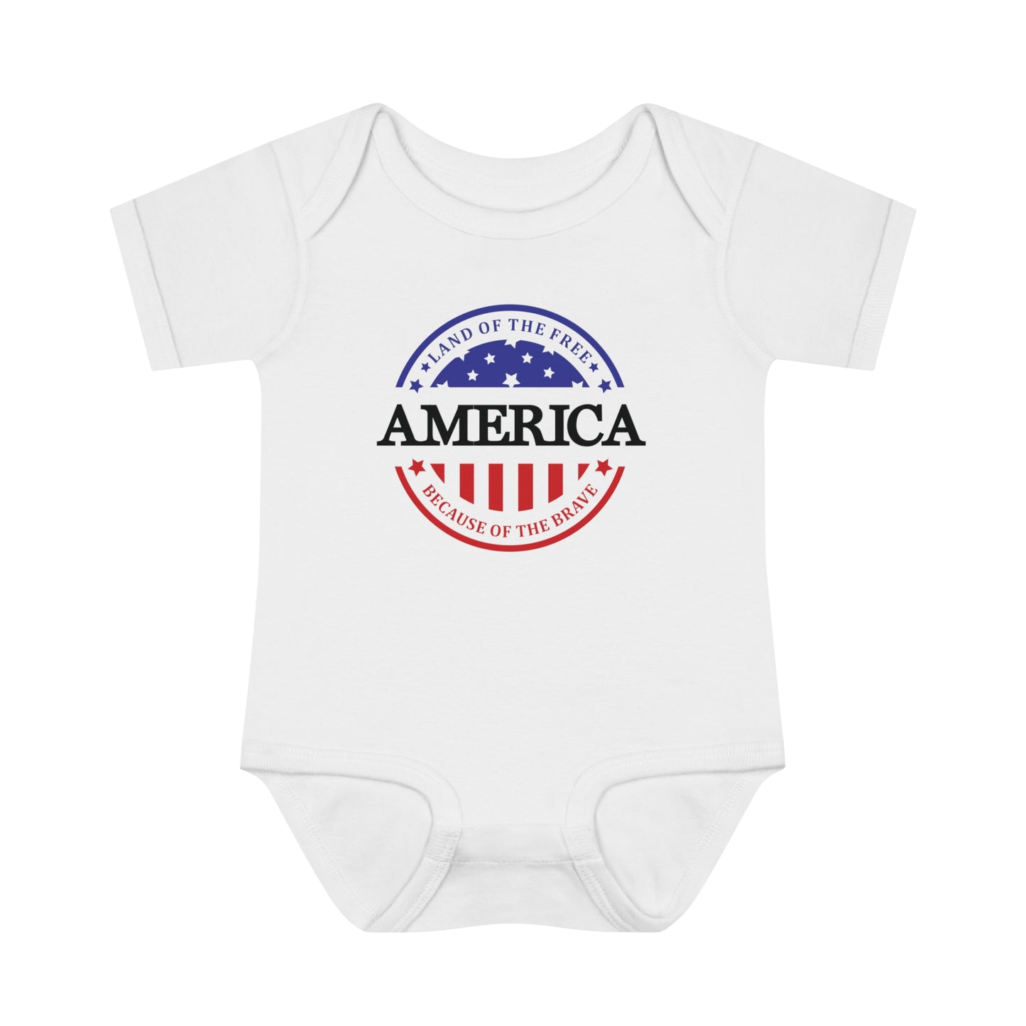 Land of the Free Baby Bodysuit